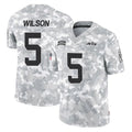 Tlead NY.Jets #5 Garrett Wilson Player Arctic Camo Salute to Service Limited Game Stitched Jerseys