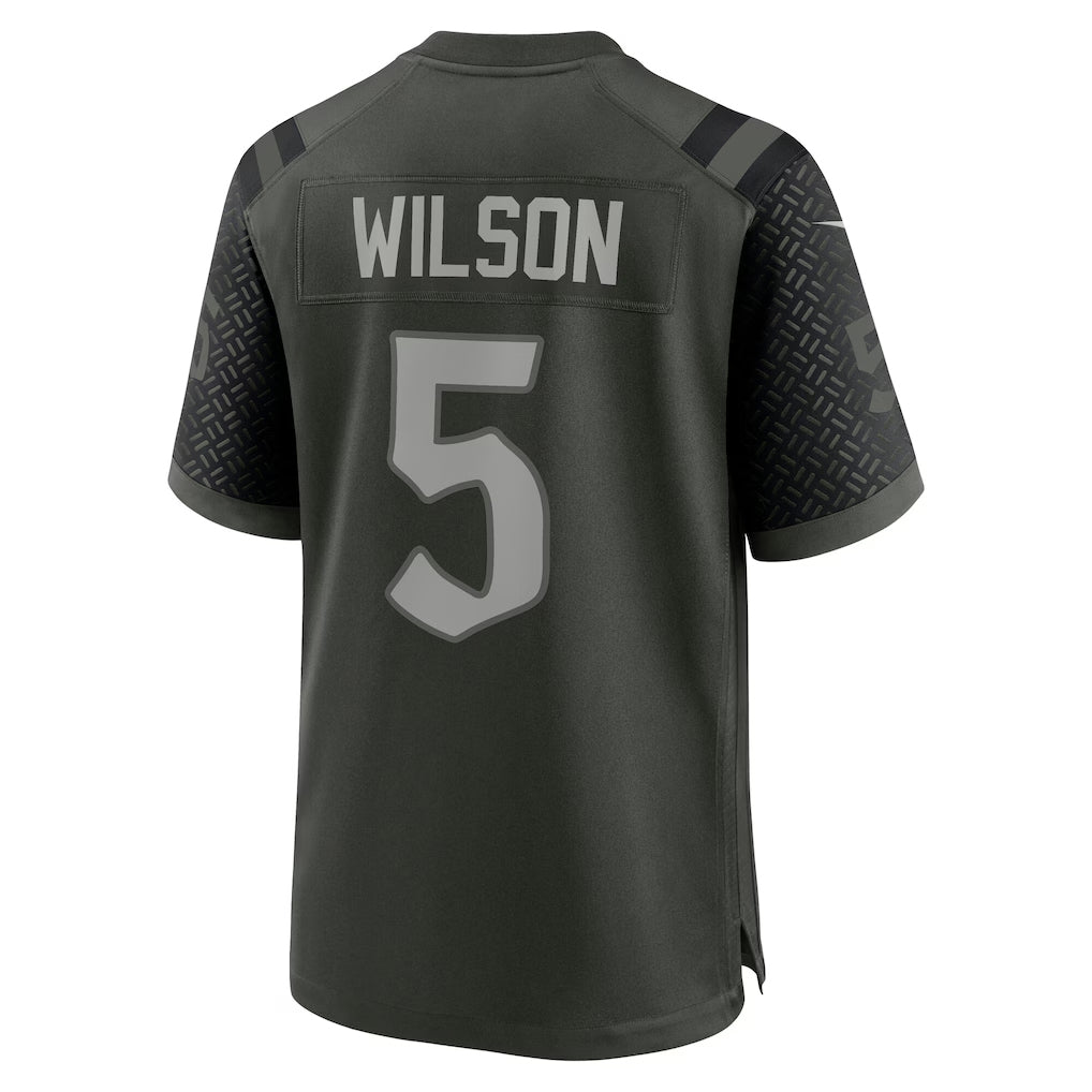 Tlead NY.Jets #5 Garrett Wilson Player Gotham Green Rivalries Collection Game Stitched Jerseys