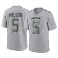 Tlead NY.Jets #5 Garrett Wilson Player Gray Limited Atmosphere Fashion Home Game Stitched Jerseys