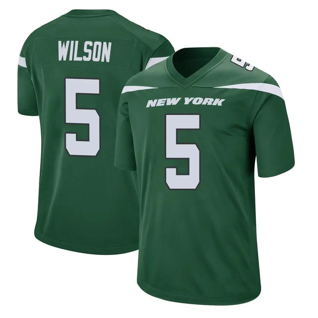 Tlead NY.Jets #5 Garrett Wilson Player Green Game Stitched Jerseys