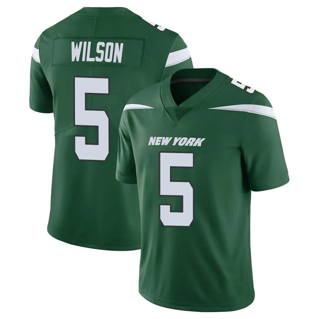 Tlead NY.Jets #5 Garrett Wilson Player Green Limited Vapor Home Game Stitched Jerseys