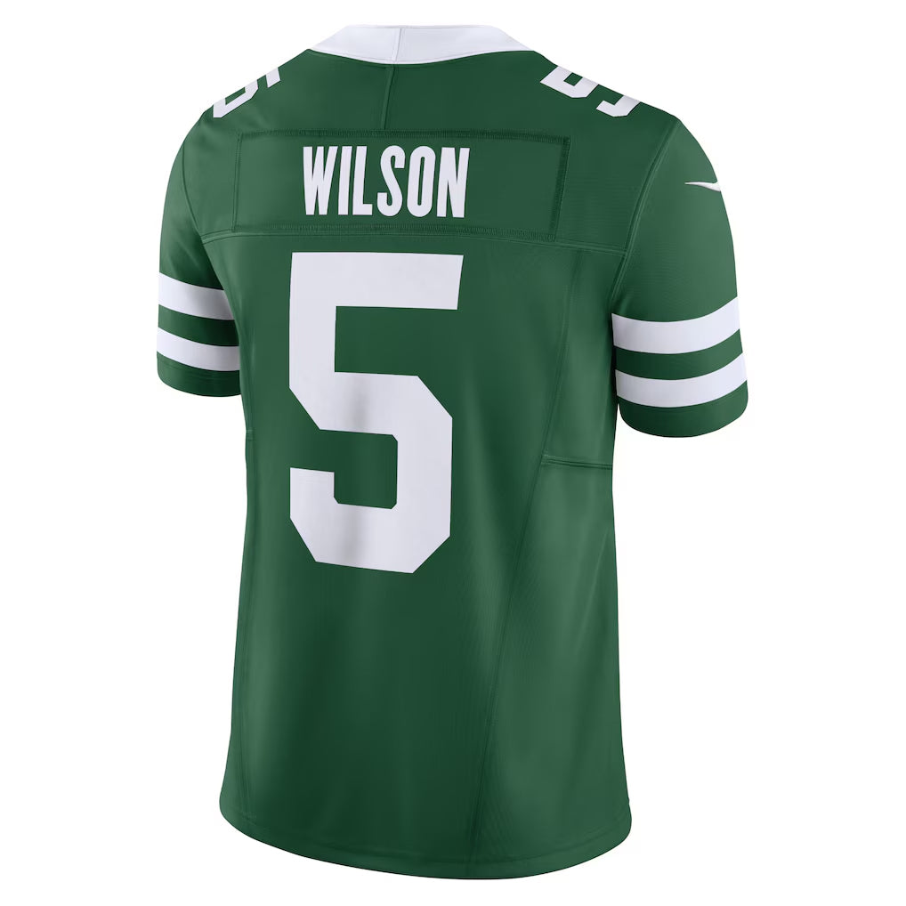 Tlead NY.Jets #5 Garrett Wilson Player Legacy Green Vapor F.U.S.E. Limited Stitched Jerseys