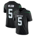 Tlead NY.Jets #5 Garrett Wilson Player Stealth Black Limited Vapor Home Game Stitched Jerseys