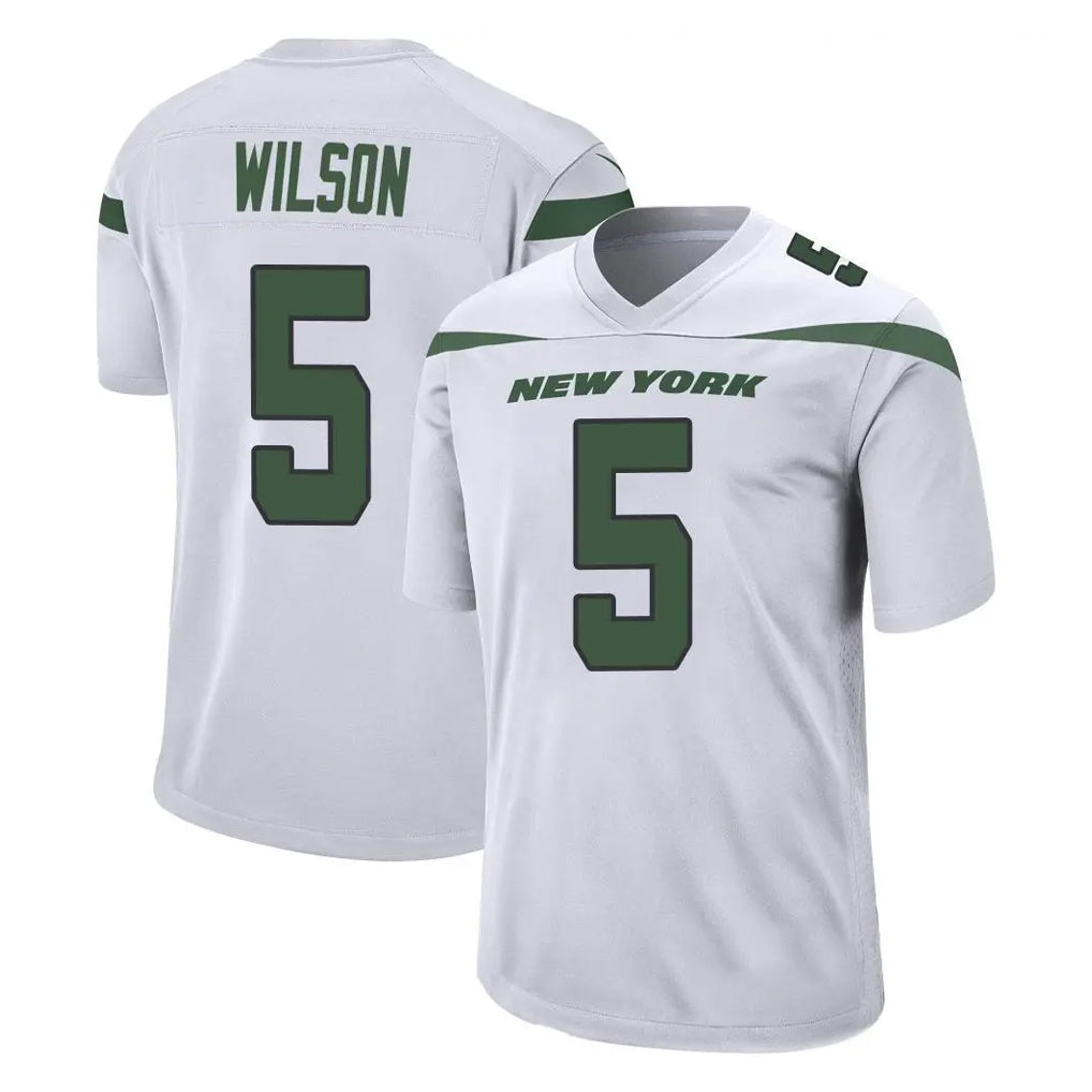 Tlead NY.Jets #5 Garrett Wilson Player White Spotlight Home Game Stitched Jerseys