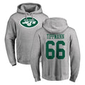 Tlead NY.Jets #66 Joe Tippmann Player Gray LOGO Pullover Hoodies Limited Game Stitched Jerseys