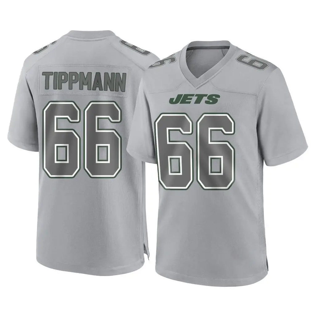 Tlead NY.Jets #66 Joe Tippmann Player Gray Limited Atmosphere Fashion Home Game Stitched Jerseys