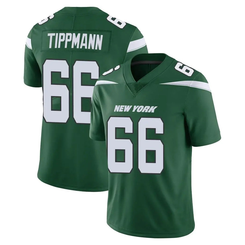 Tlead NY.Jets #66 Joe Tippmann Player Green Limited Vapor Home Game Stitched Jerseys