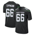 Tlead NY.Jets #66 Joe Tippmann Player Stealth Black Home Game Stitched Jerseys