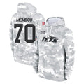 Tlead NY.Jets #70 Armand Membou Player Arctic Camo Salute to Service Pullover Hoodies Limited Game Stitched Jerseys