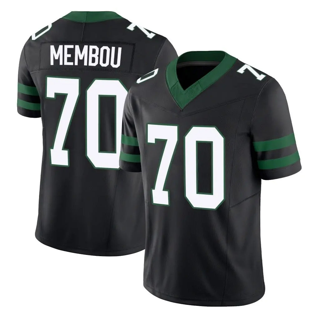 Tlead NY.Jets #70 Armand Membou Player Black Limited Legacy Vapor F.U.S.E. Home Game Stitched Jerseys