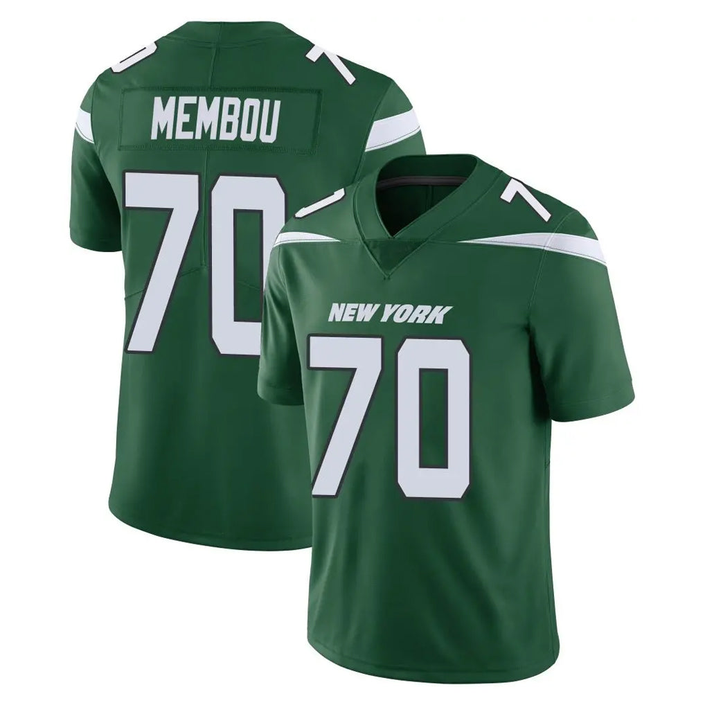 Tlead NY.Jets #70 Armand Membou Player Green Limited Vapor Home Game Stitched Jerseys
