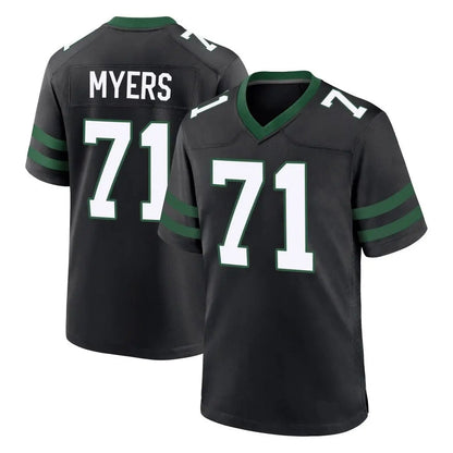 Tlead NY.Jets #71 Josh Myers Player Black Legacy Home Game Stitched Jerseys