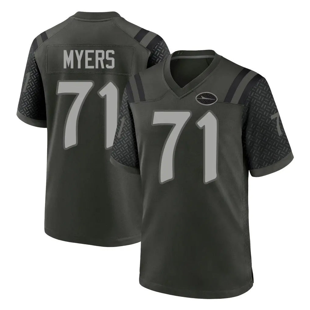 Tlead NY.Jets #71 Josh Myers Player Green 2025 Rivalries Collection Home Game Stitched Jerseys