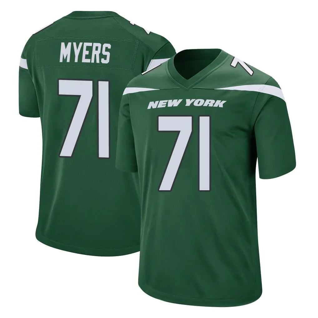Tlead NY.Jets #71 Josh Myers Player Green Home Game Stitched Jerseys