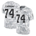 Tlead NY.Jets #74 Olu Fashanu Player Arctic Camo Salute to Service Limited Game Stitched Jerseys