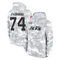 Tlead NY.Jets #74 Olu Fashanu Player Arctic Camo Salute to Service Pullover Hoodies Limited Game Stitched Jerseys