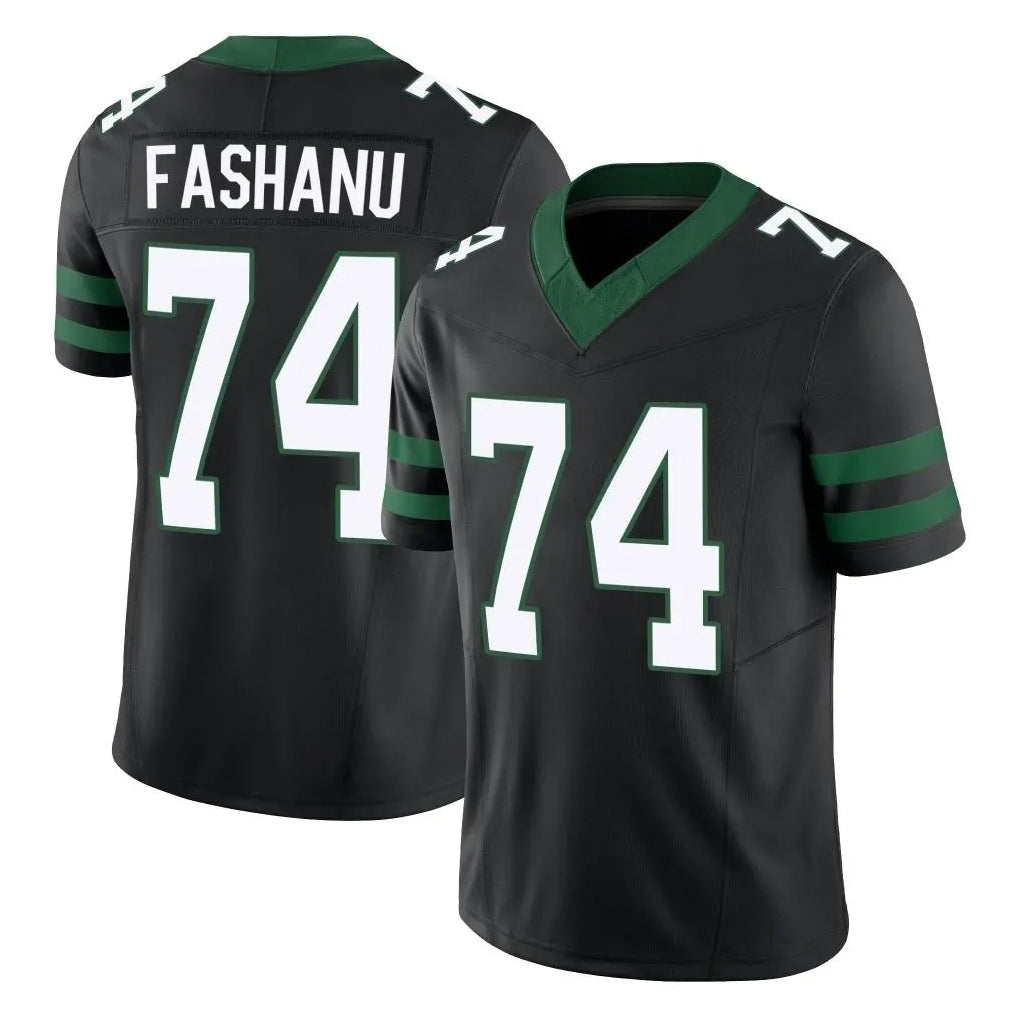 Tlead NY.Jets #74 Olu Fashanu Player Black Limited Legacy Vapor F.U.S.E. Home Game Stitched Jerseys
