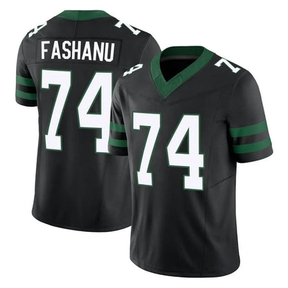 Tlead NY.Jets #74 Olu Fashanu Player Black Limited Legacy Vapor F.U.S.E. Home Game Stitched Jerseys