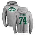 Tlead NY.Jets #74 Olu Fashanu Player Gray LOGO Pullover Hoodies Limited Game Stitched Jerseys