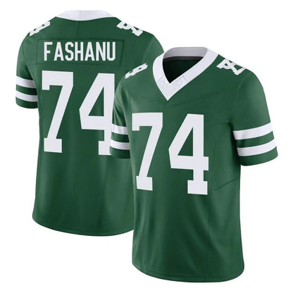 Tlead NY.Jets #74 Olu Fashanu Player Green Legacy Limited Vapor F.U.S.E. Home Game Stitched Jerseys