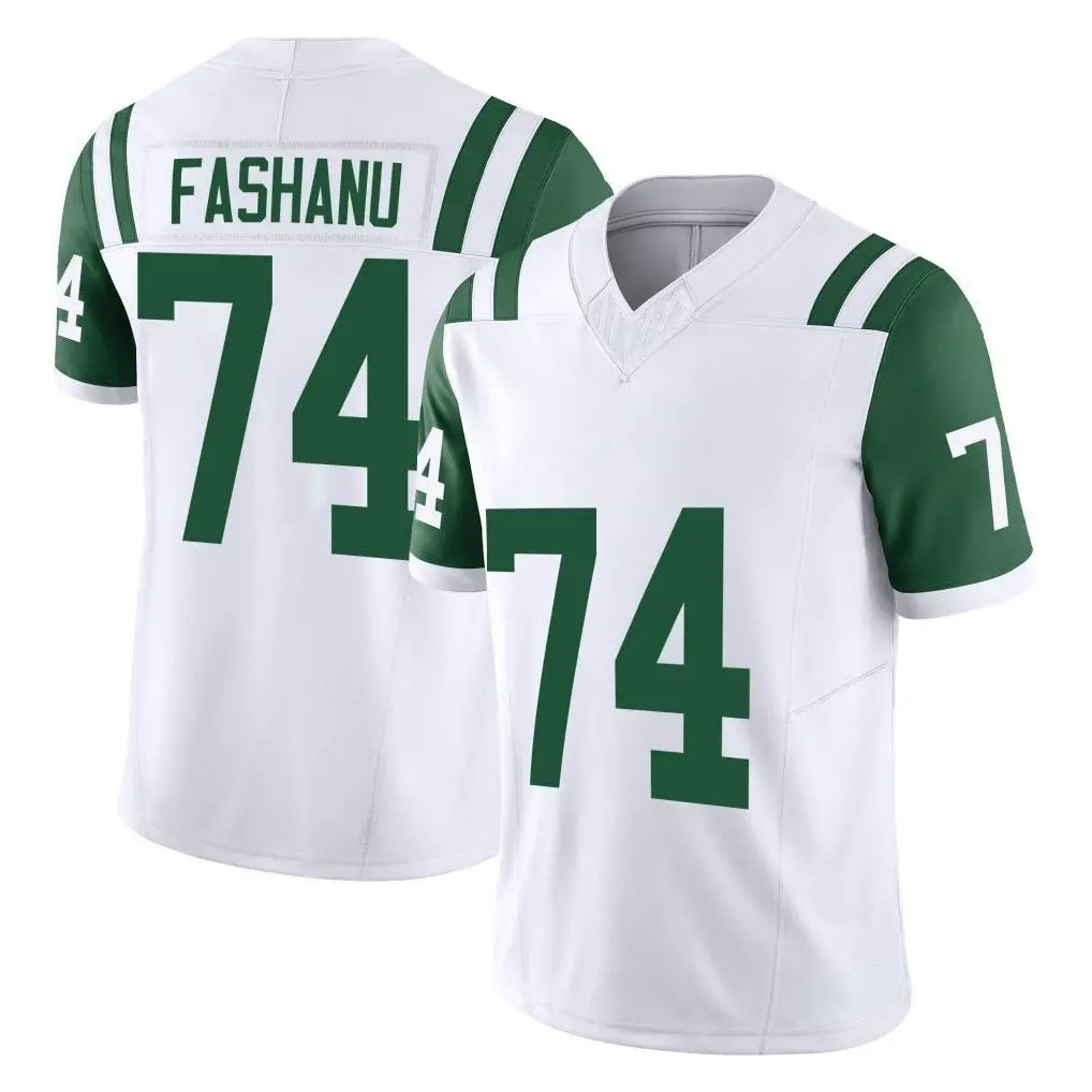 Tlead NY.Jets #74 Olu Fashanu Player White Limited Classic Vapor F.U.S.E. Home Game Stitched Jerseys