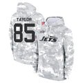 Tlead NY.Jets #85 Mason Taylor Player Arctic Camo Salute to Service Pullover Hoodies Limited Game Stitched Jerseys