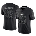 Tlead NY.Jets #85 Mason Taylor Player Stealth Black Limited Reflective Home Game Stitched Jerseys