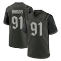 Tlead NY.Jets #91 Jowon Briggs Player Green 2025 Rivalries Collection Home Game Stitched Jerseys