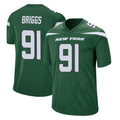 Tlead NY.Jets #91 Jowon Briggs Player Green Home Game Stitched Jerseys