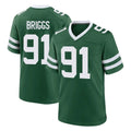 Tlead NY.Jets #91 Jowon Briggs Player Green Legacy Home Game Stitched Jerseys