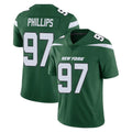 Tlead NY.Jets #97 Harrison Phillips Player Green Limited Vapor Home Game Stitched Jerseys