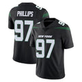 Tlead NY.Jets #97 Harrison Phillips Player Stealth Black Limited Vapor Home Game Stitched Jerseys