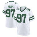 Tlead NY.Jets #97 Harrison Phillips Player White Legacy Home Game Stitched Jerseys