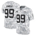 Tlead NY.Jets #99 T'Vondre Sweat Player Arctic Camo Salute to Service Limited Game Stitched Jerseys