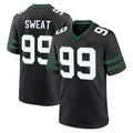 Tlead NY.Jets #99 T'Vondre Sweat Player Black Legacy Home Game Stitched Jerseys