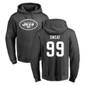 Tlead NY.Jets #99 T'Vondre Sweat Player Gray Pullover Hoodies Limited Game Stitched Jerseys