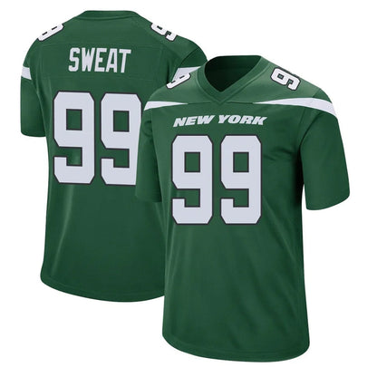 Tlead NY.Jets #99 T'Vondre Sweat Player Green Home Game Stitched Jerseys