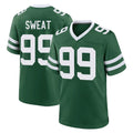 Tlead NY.Jets #99 T'Vondre Sweat Player Green Legacy Home Game Stitched Jerseys