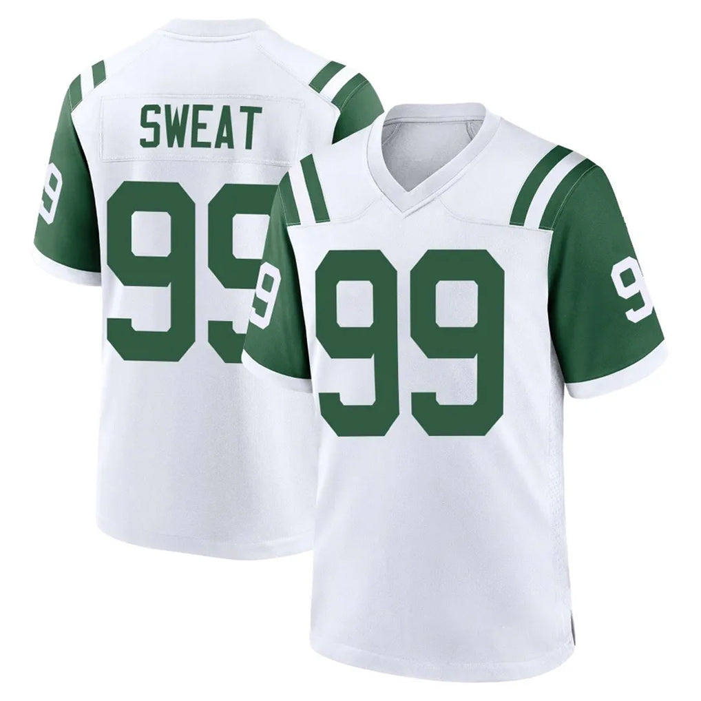 Tlead NY.Jets #99 T'Vondre Sweat Player White Classic Home Game Stitched Jerseys