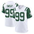 Tlead NY.Jets #99 T'Vondre Sweat Player White Classic Home Game Stitched Jerseys
