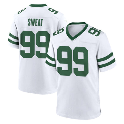 Tlead NY.Jets #99 T'Vondre Sweat Player White Legacy Home Game Stitched Jerseys