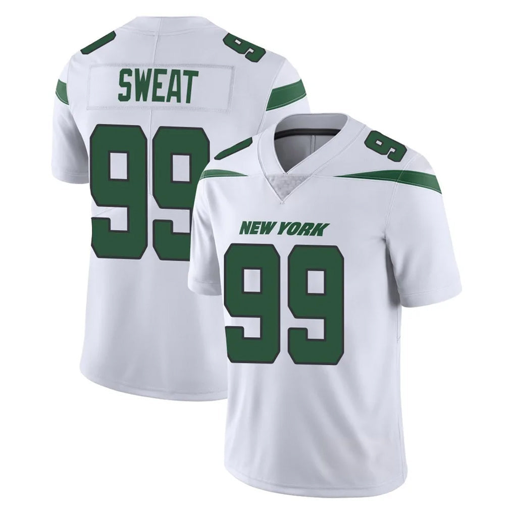 Tlead NY.Jets #99 T'Vondre Sweat Player White Spotlight Limited Vapor Home Game Stitched Jerseys