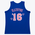Tlead NY.Knicks Mitchell & Ness x BLACKPINK Blue Hardwood Classics Swingman Jerseys - Limited Edition