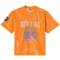 Tlead NY.Knicks OVO x  Orange Mesh Football Fashion Jerseys