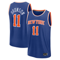 Tlead NY.Knicks #11 Jalen Brunson  Blue Fast Break Replica Player Jerseys - Icon Edition