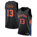 Tlead NY.Knicks #13 Tyler Kolek Jordan Brand Black Swingman Jerseys - Statement Edition