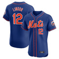 Tlead NY.Mets #12 Francisco Lindor Player Royal Limited Elite Home Stitched Jerseys