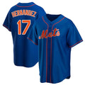 Tlead NY.Mets #17 Keith Hernandez Player Royal Home Game Stitched Jerseys