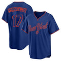 Tlead NY.Mets #17 Keith Hernandez Player Royal T-shirt Home Game Stitched Jerseys