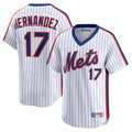 Tlead NY.Mets #17 Keith Hernandez Player White Cooperstown Collection T-shirt Game Stitched Jerseys